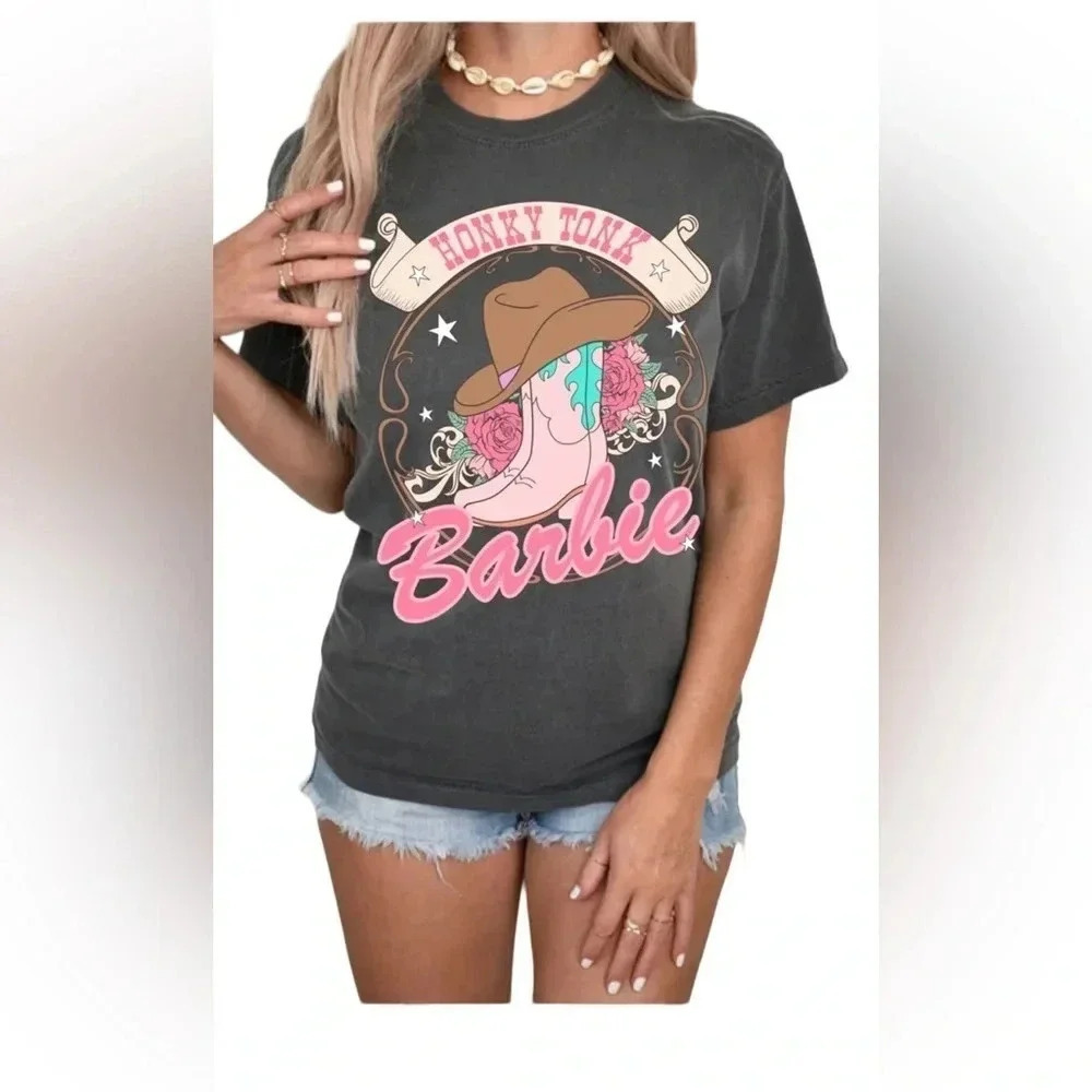 Honky Tonky Womens‎ Barbie Printed t-shirt
